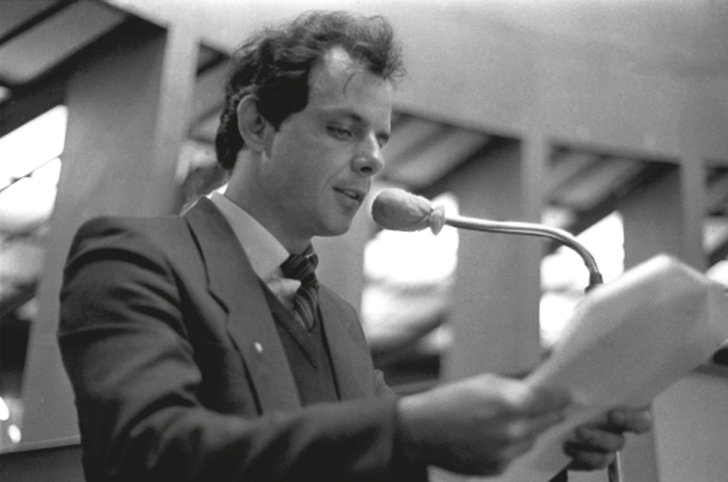 Cesar Souza, durante a Constituinte de 1989