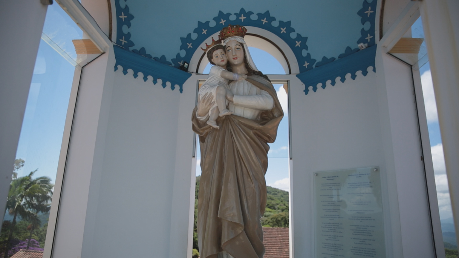 Imagem de Nossa Senhora do Bom Socorro, no santuário em Nova Trento