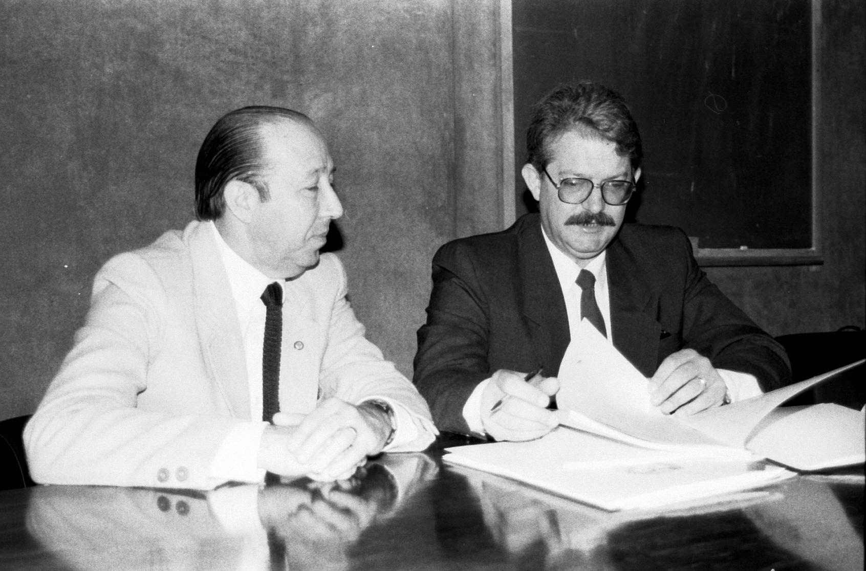 Aloisio Piazza e Salomão Ribas em 1989
