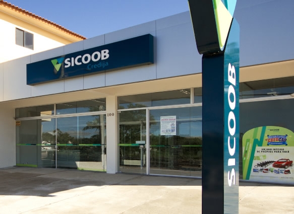 Agência do Sicoob em Estação Cocal, no Sul de SC; sistema tem 396 agências espalhadas pelo estado em 88% dos municípios catarinenses. FOTO: Sicoob Credija/Divulgação