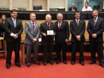 Sicoob Central SC recebe homenagem do Parlamento catarinense