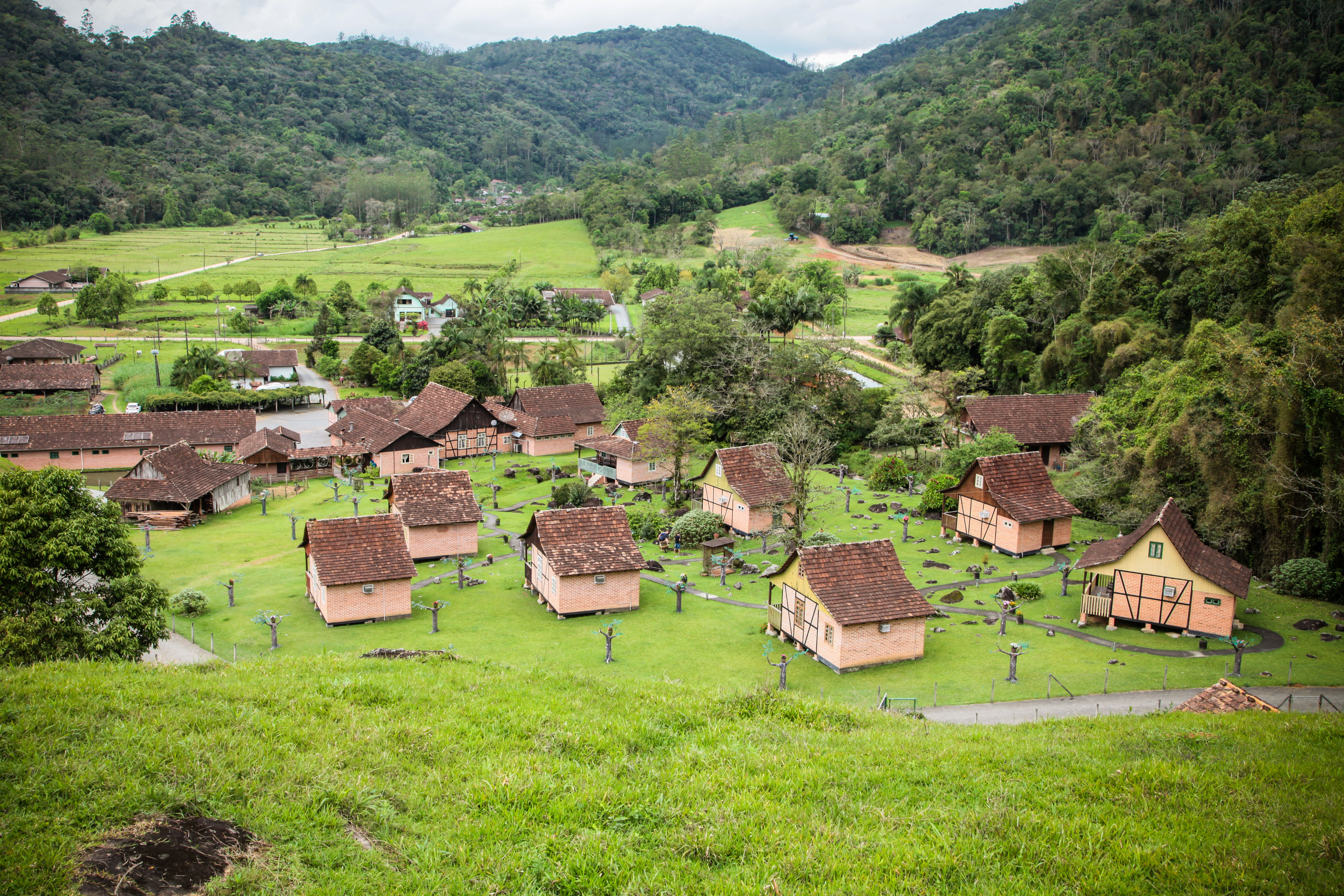 Antiga propriedade rural da família Fischer foi transformada em pousada. FOTO: Solon Soares/Agência AL