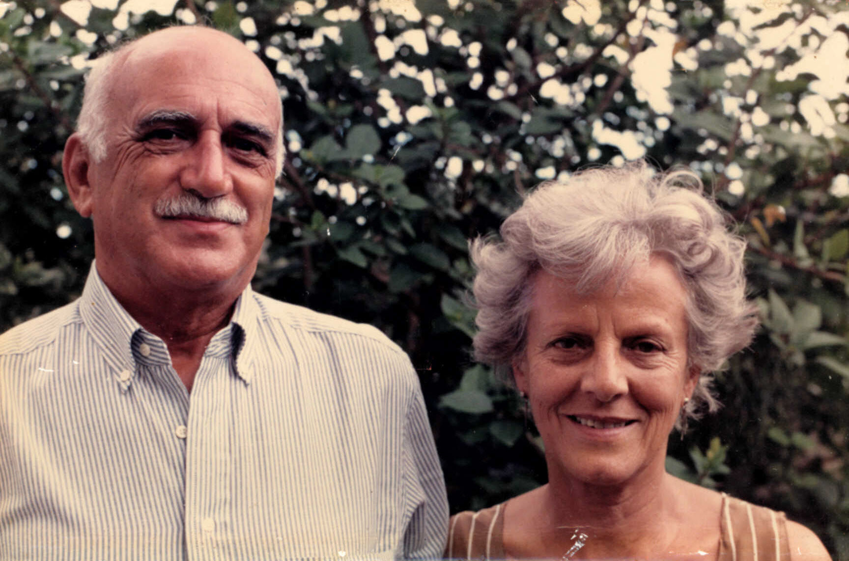Osni Régis e a esposa Maria Helena Camargo