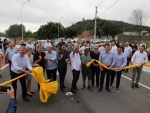 Antídio Lunelli prestigia entrega do terceiro trecho da Via Verde, em Jaraguá do Sul