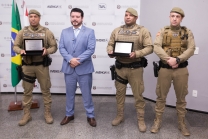 Entrega De Moção Deputado. Alex Brasil A Sargento E Subtenente Da PM