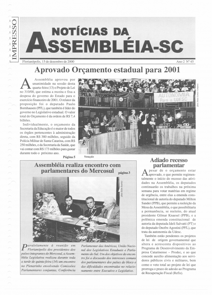 Edição 045 / 15 Dezembro 2000