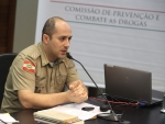 Comissão de Prevenção e Combate às Drogas recebe coordenador do Proerd