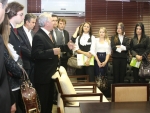 Dos Gabinetes- Universitários de Direito de Concórdia visitam a Assembleia