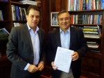 Governador Colombo e Deputado Rodrigo Minotto tratam da Jacob Westrup