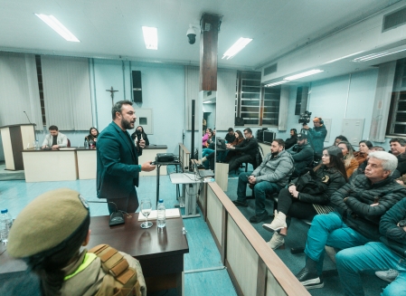 A audiência aconteceu na Câmara de Vereadores de São Joaquim.