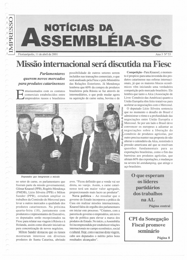 Edição 053 / 11 Abril 2001