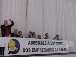 Dos Gabinetes - Sargento Soares participa da assembleia dos funcionários da Celesc em manifestação c