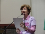 Representante do Fórum Catarinense de Mulheres apresenta reivindicações