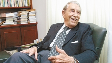 O ex-governador Ivo Silveira, aos 88 anos, em uma de suas últimas entrevistas, concedida no final de 2006. FOTO: Eduardo Guedes de Oliveira/Arquivo