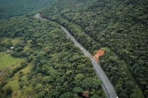 Trecho da BR-101 conhecido como Morro dos Cavalos, na Grande Florianópolis; interrupções no local são constantes