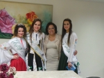 Deputada Dirce recepciona a rainha e as princesas da Expofeira Estadual do Leite