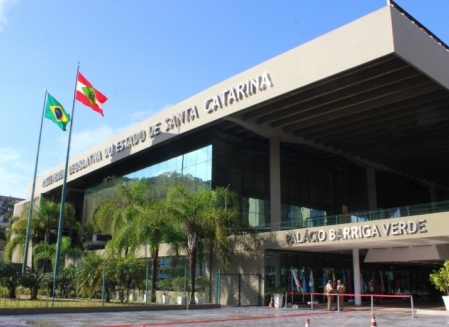 Palácio Barriga Verde, sede da Assembleia Legislativa do Estado de Santa Catarina.