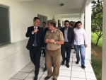 Comitiva de Blumenau visita Colégio Militar de Florianópolis