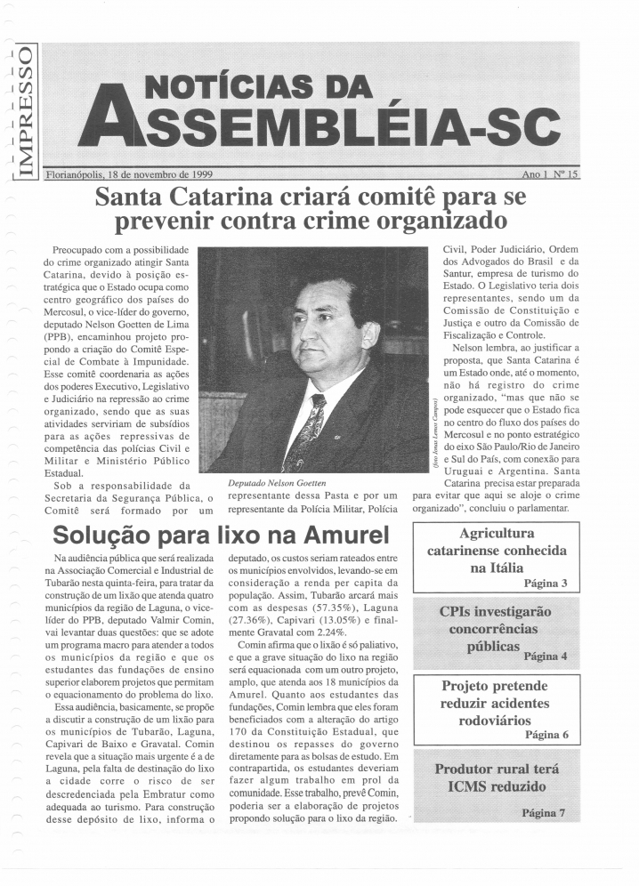 Edição 015 / 18 Novembro 1999