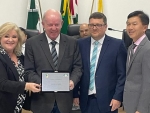 Marcos Vieira recebe título de cidadão de Campo Belo do Sul