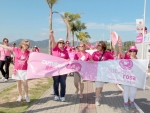 Autora do projeto que tornou o Outubro Rosa  lei em SC, deputada Dirce participa da caminhada rosa