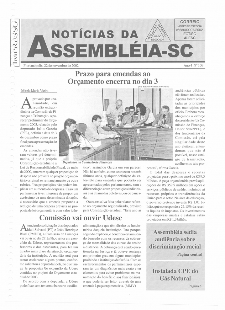 Edição 109 / 22 Novembro 2002