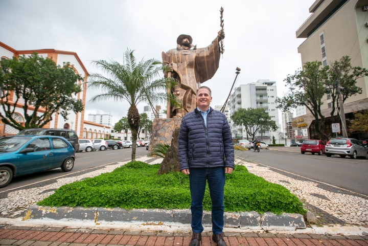 Deputado Altair Silva (PP), em Chapecó.