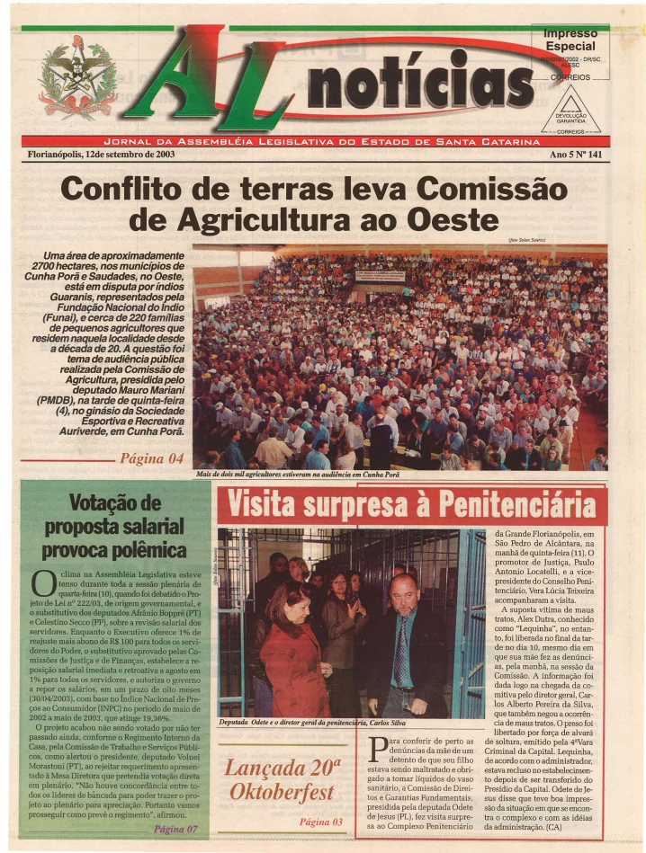 Edição 141  / 12 setembro 2003