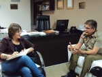 Luciane conversa com Comando da PM do Oeste sobre ataques criminosos e estrutura da polícia