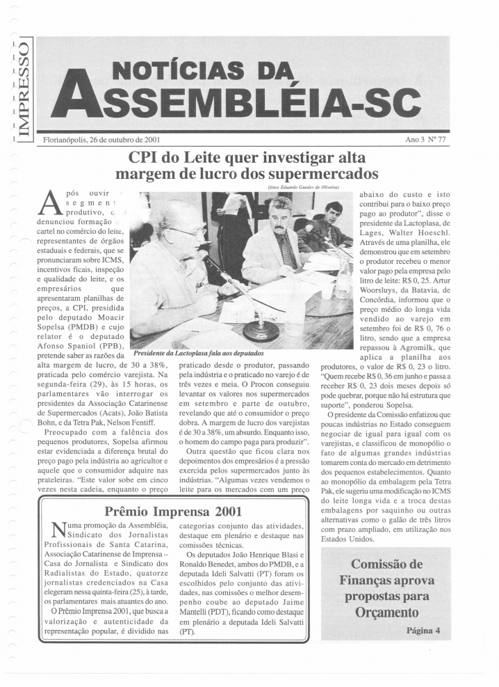 Edição 077 / 26 Outubro 2001