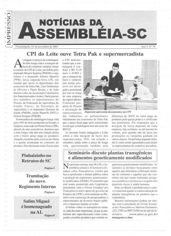 Edição 078 / 01 Novembro 2001