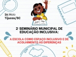 Autismo: 2º Seminário Municipal sobre Educação Inclusiva de Tijucas acontece nesta quinta-feira (16)