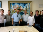 Prefeito e vice eleitos em Capivari de Baixo buscam apoio na Capital