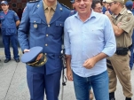 Minotto parabeniza novo comandante do 4º Batalhão de Bombeiros Militar