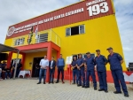 Minotto prestigia inauguração de quartel dos bombeiros de M. da Fumaça