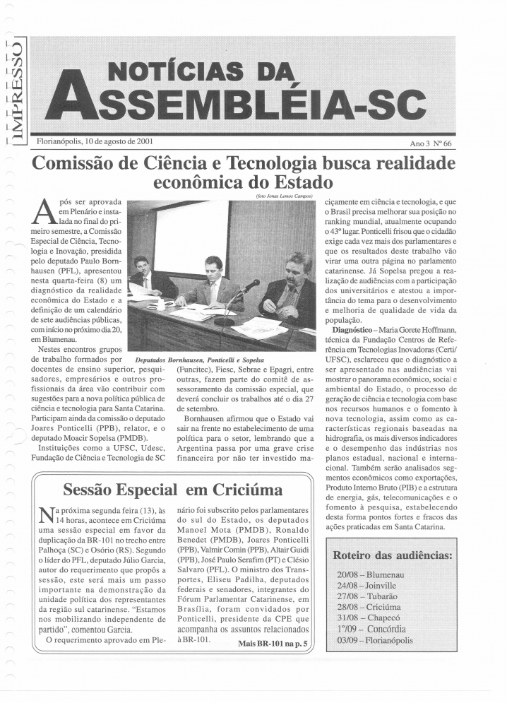 Edição 066 / 10 Agosto 2001