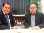 Deputado Rodrigo Minotto recebe presidente da Fecomércio