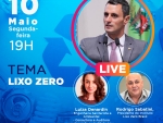 João Amin promove live sobre Lixo Zero