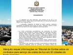 Marquito pede informações sobre escândalo do lixo ao Tribunal de Contas