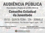 Audiência em Joinville debate PL do Conselho da Juventude, na quinta (10)