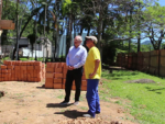 No feriado, Dr. Vicente fiscaliza andamento de obras na região de Jaraguá do Sul