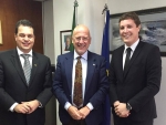 Deputado Rodrigo Minotto visita Cônsul Geral da Itália
