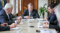 PRESIDÊNCIA - Presidente Maurício Eskudlark e deputados reúnem-se com governador em exercício Moacir Sopelsa