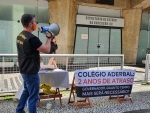 Bruno Souza faz manifestação e cobra obras abandonadas do Governo Carlos Moisés