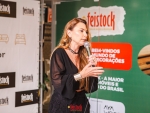 Paulinha participa da abertura da 38ª Feistock, maior feira de móveis e decoração do país