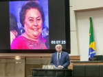 Dr. Vicente presta homenagem a Teresa Rubini Nicoluzzi, 1ª presidente da Apae de Jaraguá